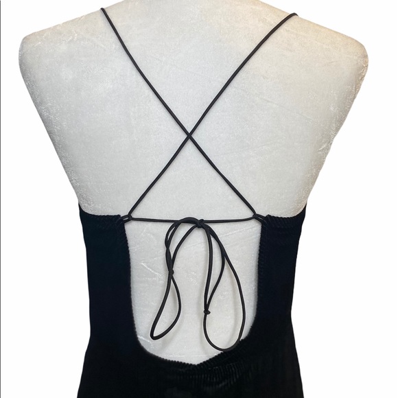 Free people Black Velvet Maxi Dress - Picture 6 of 7